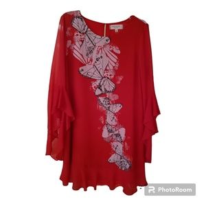 Max Studio Butterfly Dress